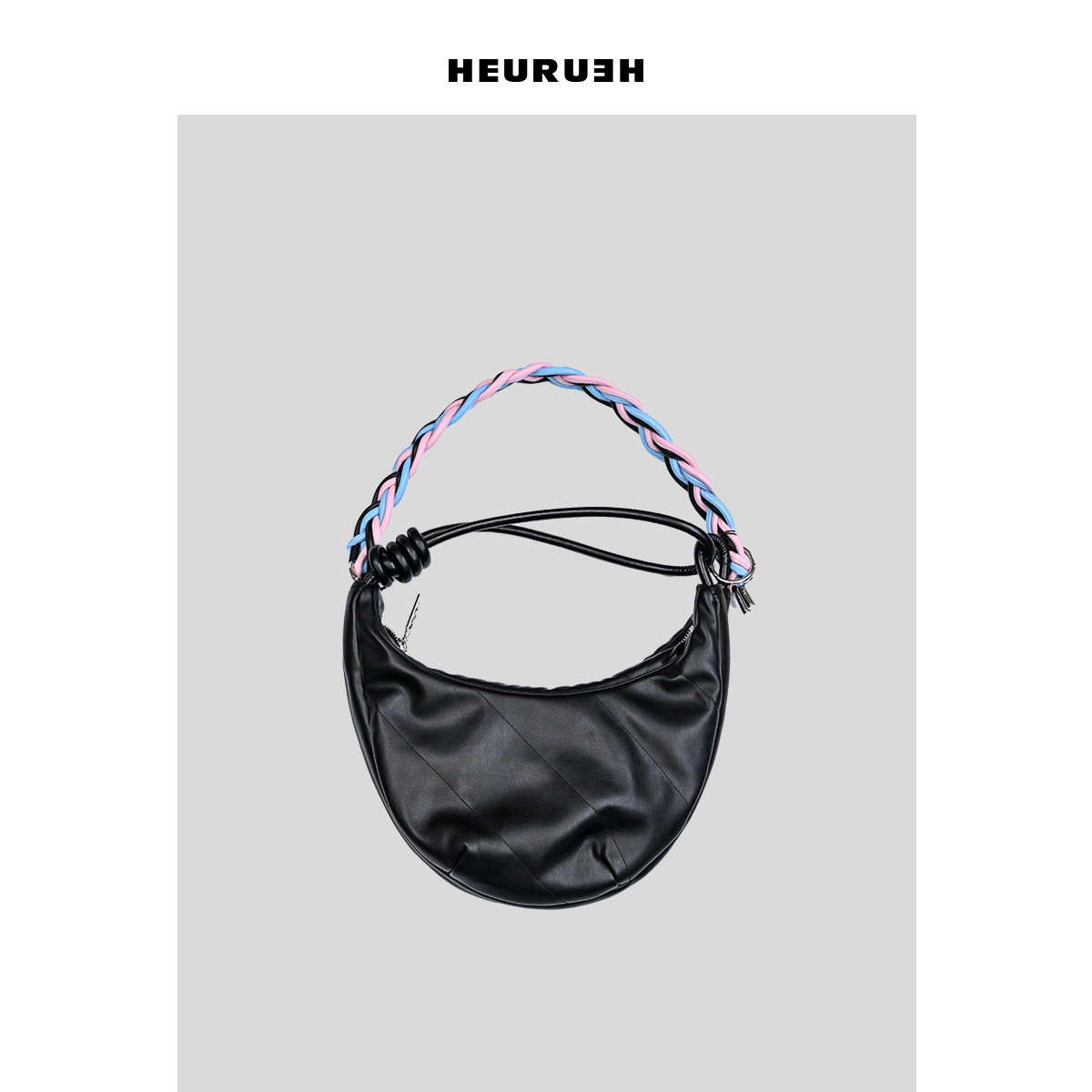 仿皮环保HEURUEH腋下包编织时尚