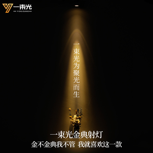 一束光金典射灯嵌入式75mm小光束角茶室玄关高级感氛围洗墙聚光灯