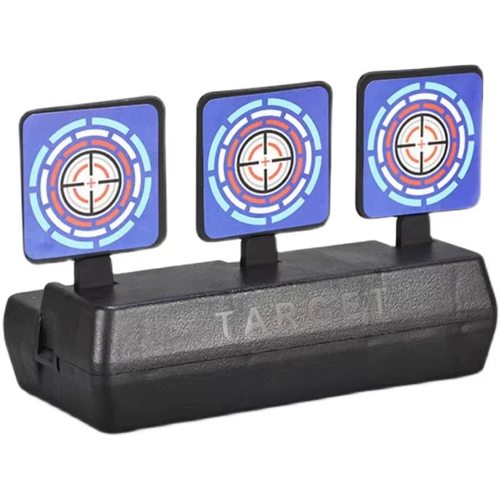 三连自动复位回弹靶吃鸡CS玩具