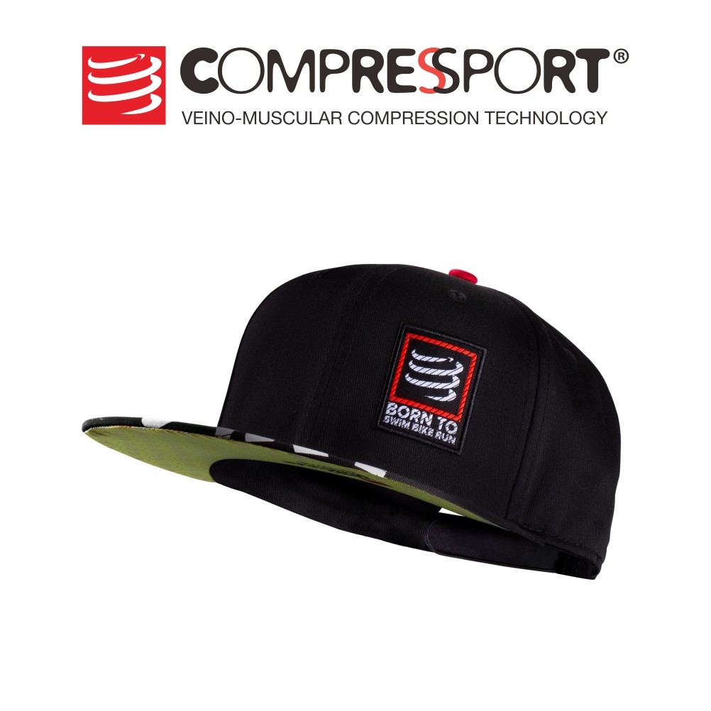 【清仓】compressport运动棒球平沿复古帽