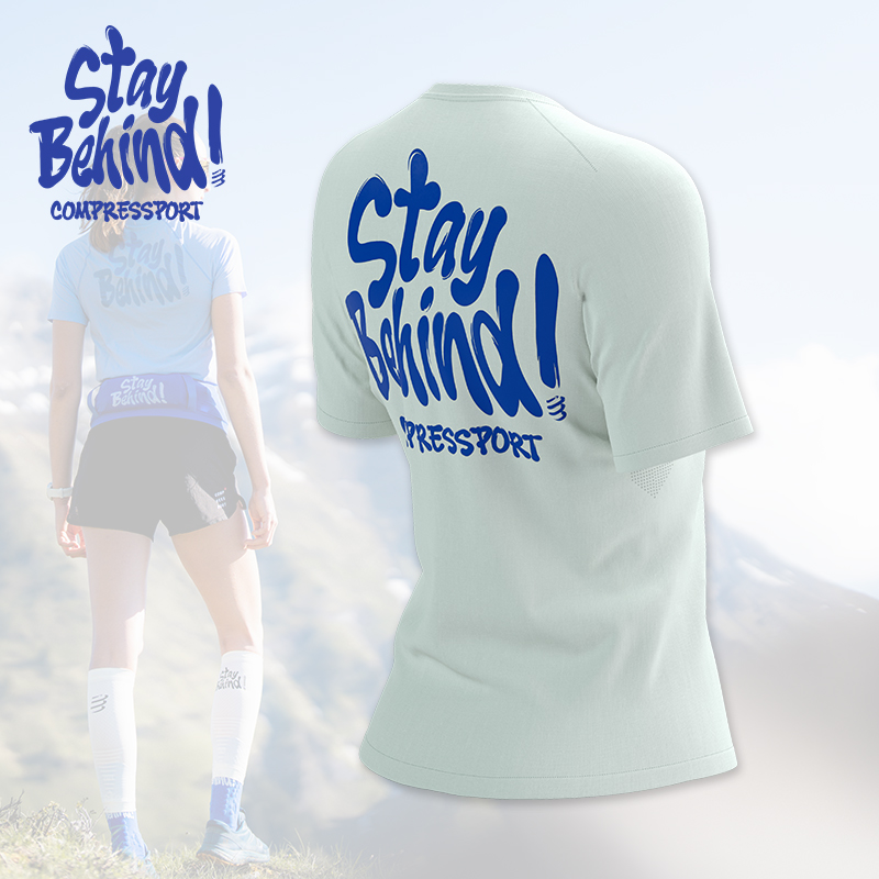 【STAY BEHIND】compressport运动休闲短袖T恤限量版女士