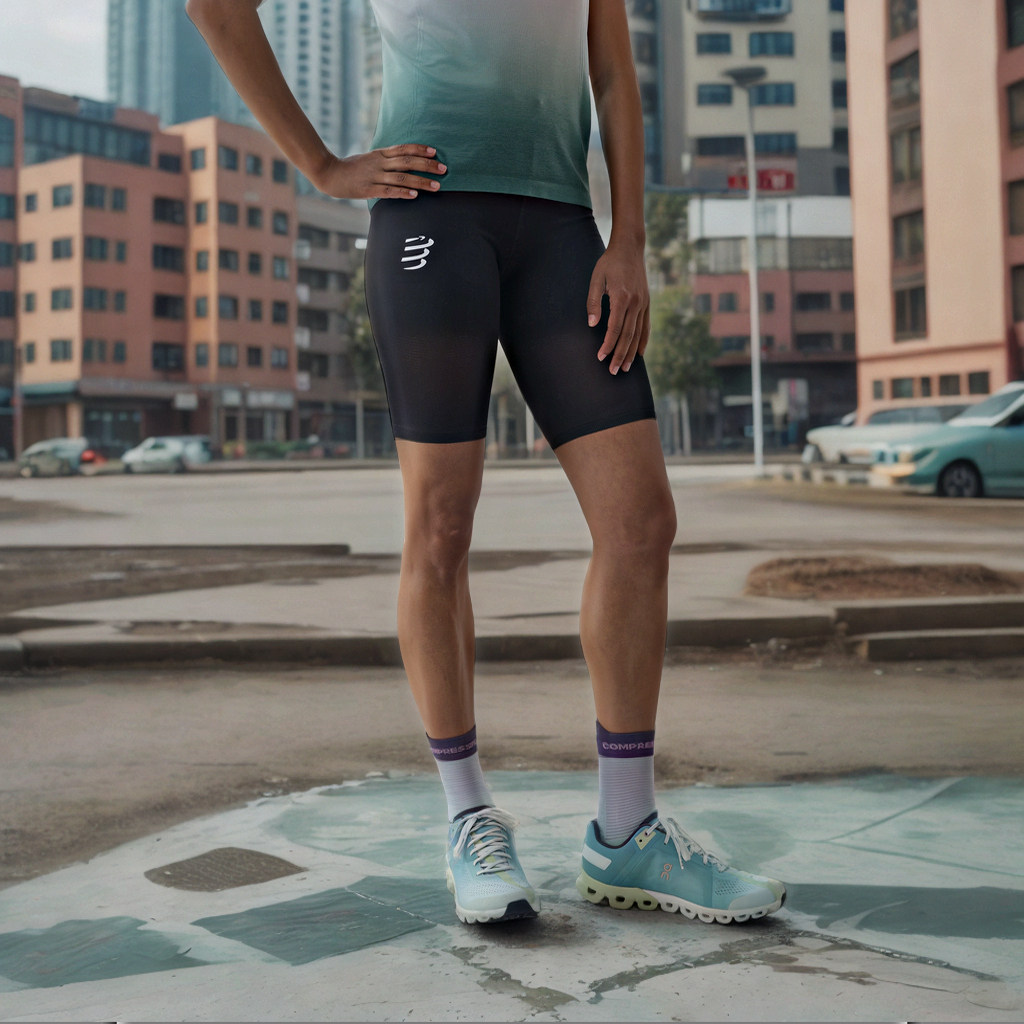 compressport女款压缩短裤