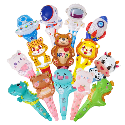 卡通铝膜气球手持玩具地推小礼品