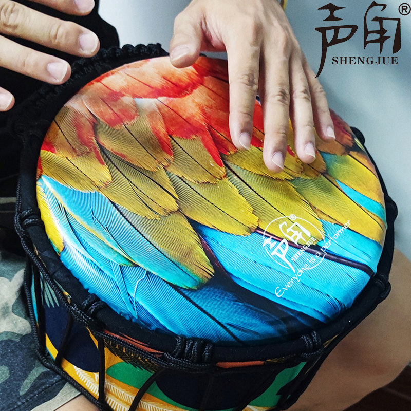 声角非洲鼓小12寸专业手鼓成人初学丽江儿童演奏打击乐器11寸鼓