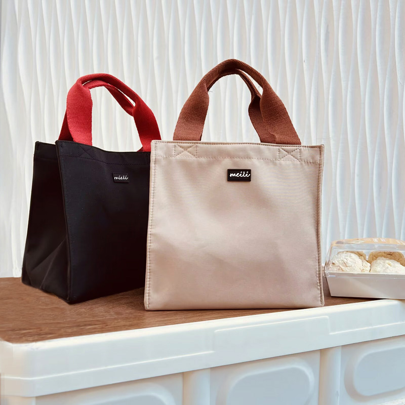 日式饭盒袋防水便当袋帆布便当包