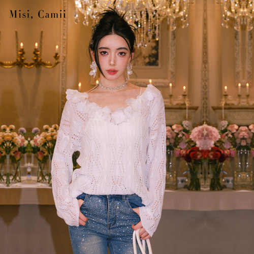 Misi.Camii名媛镂空上衣