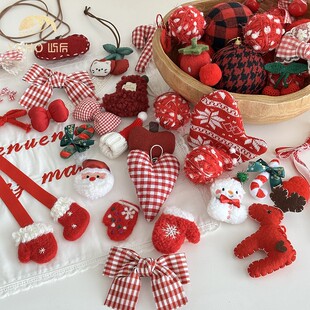 屿后 【2025】圣诞红合集配件圣诞树红色装饰diy挂件饰品花艺资材