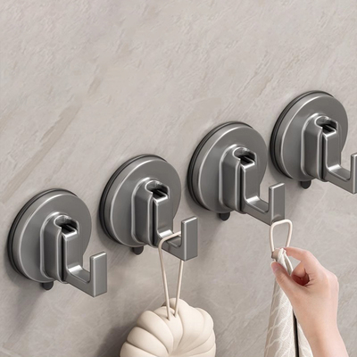 吸盘挂钩真空无痕强力卫生间粘胶浴室贴墙承重门后置物免打孔粘钩