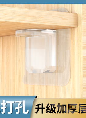 隔板托免打孔衣柜玻璃隔板固定层板托免钉粘贴支撑片搁板三角支架