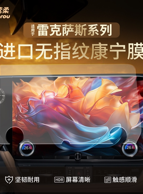 适用雷克萨斯ES200中控300h贴膜RX屏幕NX钢化膜LM车用品GX配件350