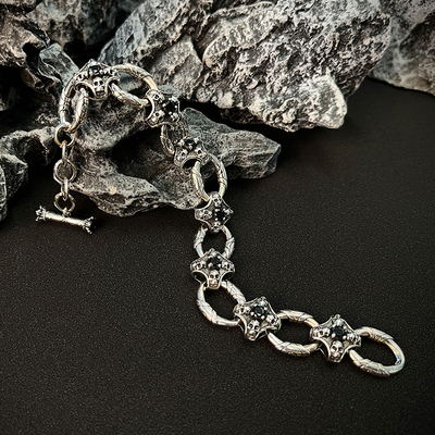 手链骷髅NATIVESTRANGER朋克