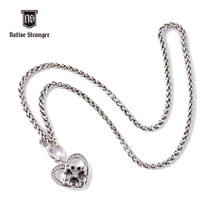 NATIVE STRANGER恒心大项链925银N51-1018爱心挂坠吊坠明星同款