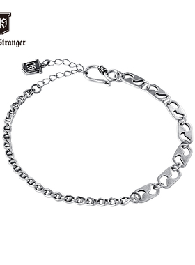NATIVE STRANGER几何手链925银 时尚小清新情侣简约女友百搭礼物
