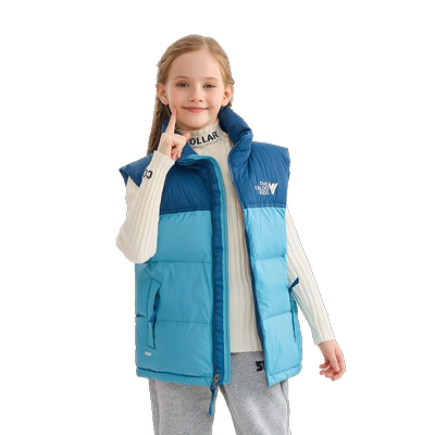 雅鹿男童女童潮流洋气羽绒马甲