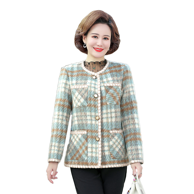 雅鹿女装洋气高贵妈妈外套
