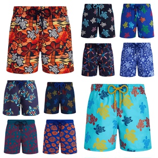 vilebrequin大码海龟沙滩裤法国范泊昆速干短裤海滩度假旅游泳裤