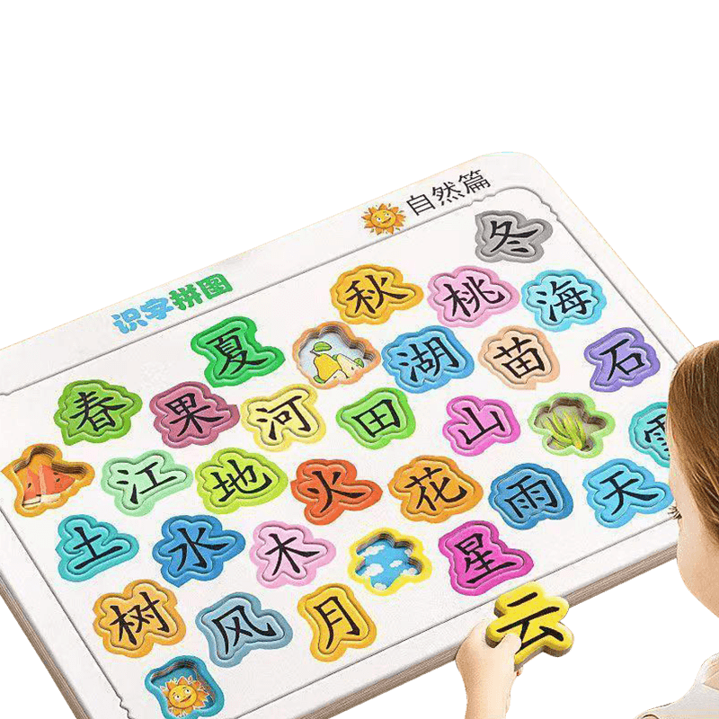 宝宝幼儿园早教益智早教识字拼图