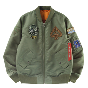 荣造舰载飞行系列王牌飞行员夹克MA-1男女款情侣外套飞鲨夹克