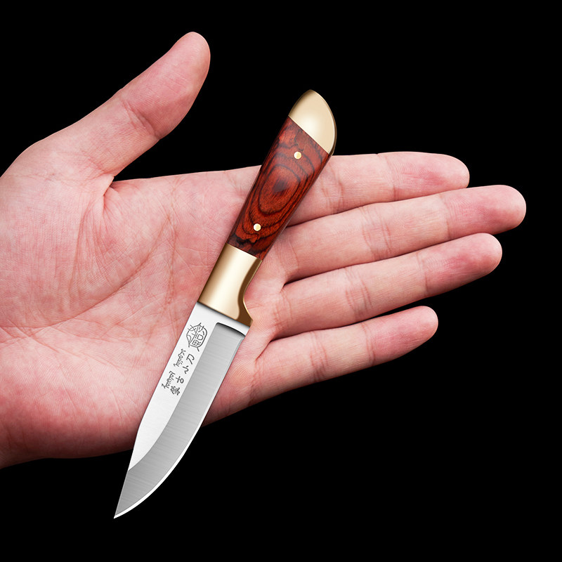 蒙古小刀红木加厚手把肉刀手扒肉刀餐刀多用牛排刀内蒙古吃肉刀