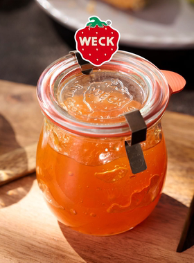 WECK德国进口食品级玻璃密封罐保鲜罐厨房收纳果酱瓶子泡菜郁金香