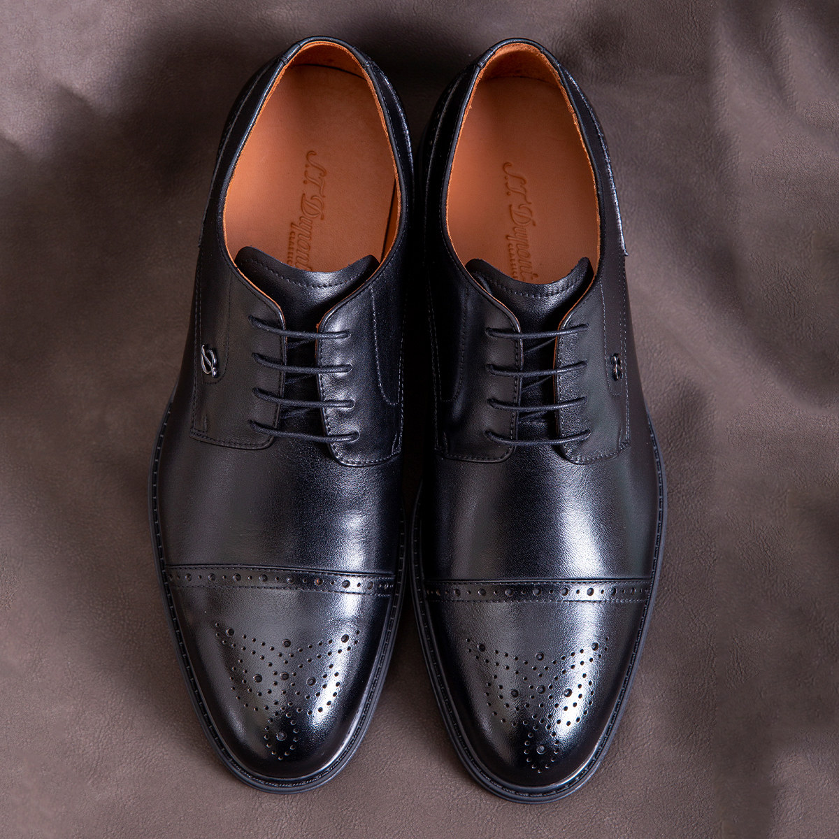 S.T. Dupont/都彭英伦风真皮男士雕花三接头德比鞋E30237965(101),流行男鞋,正装皮鞋,淘宝优惠券,粉丝福利购,淘宝优惠卷