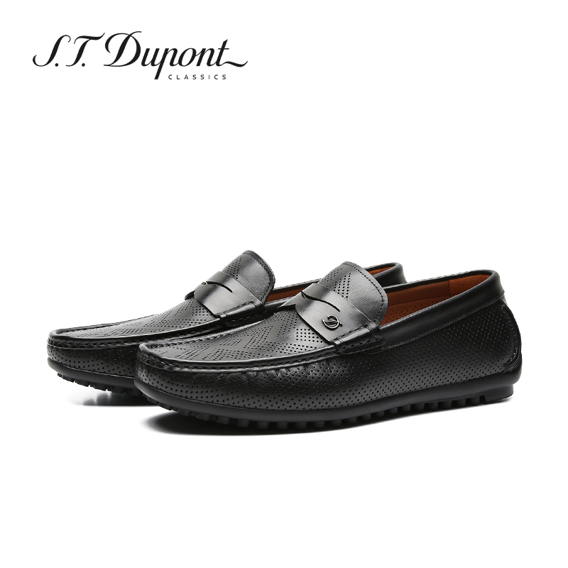 S.T. Dupont/都彭男鞋透气一脚蹬豆豆鞋休闲冲孔开车鞋L33130914