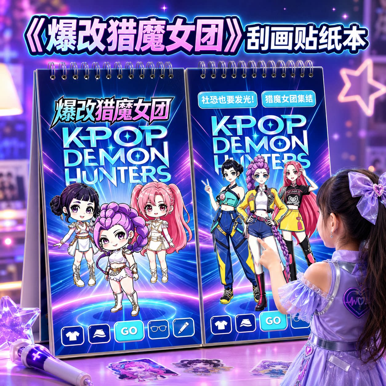 【爆改猎魔女团刮画贴纸书】图片