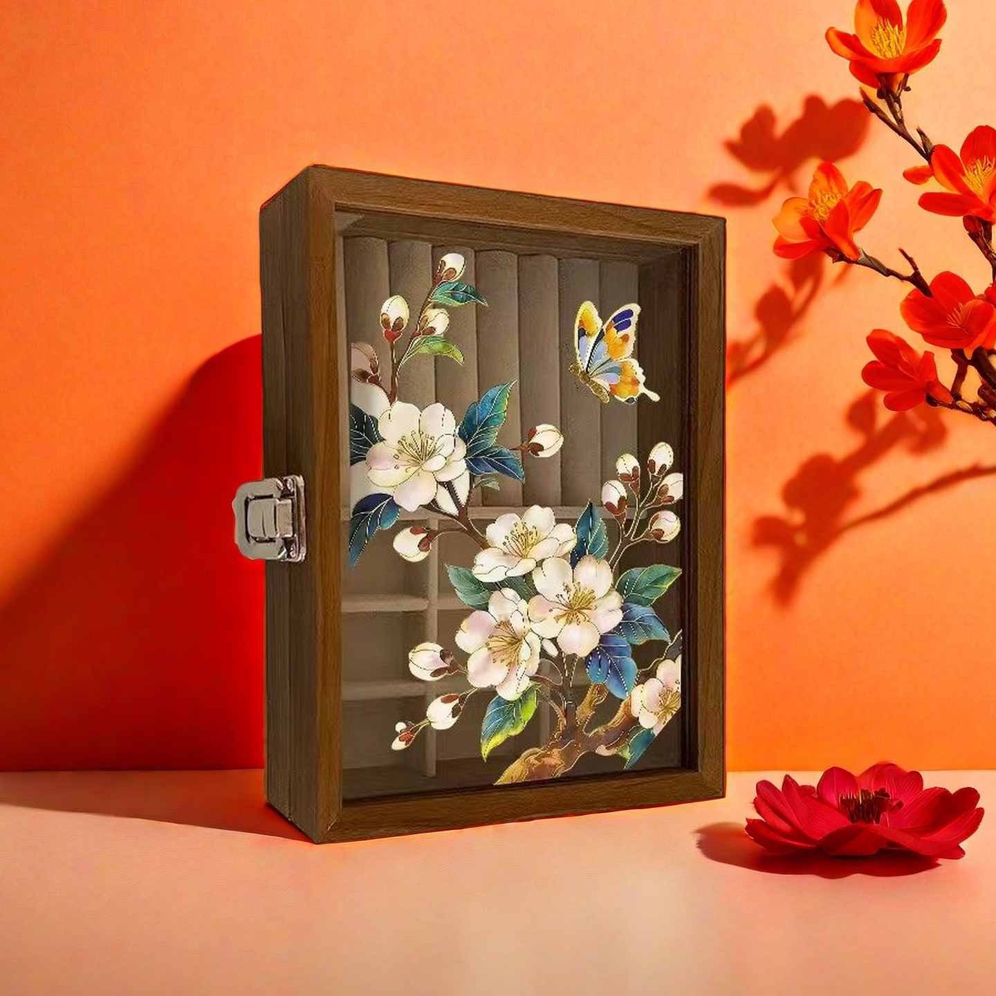 劳动节diy非遗掐丝珐琅画首饰盒材料手工花卉高级感沙龙团建礼物