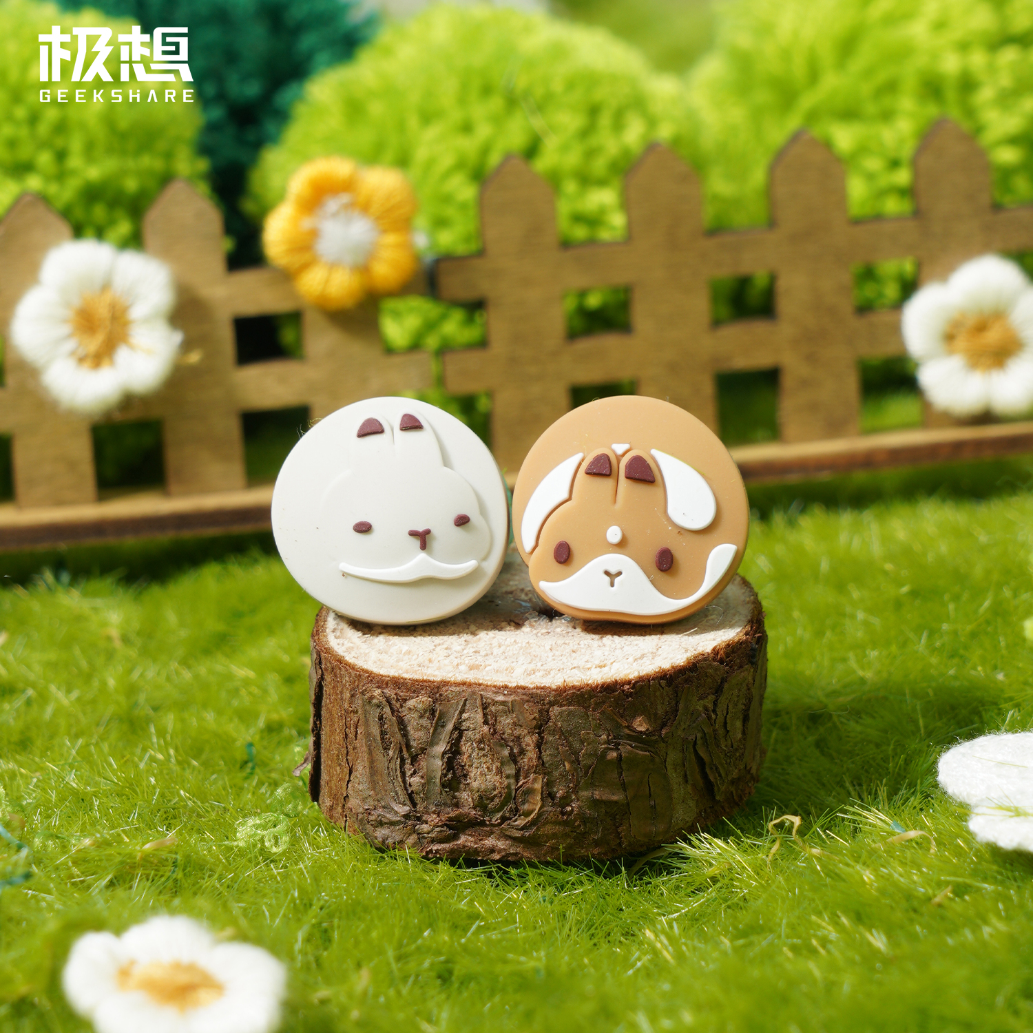 极想任天堂switch oled摇杆帽ns手柄摇杆套硅胶保护帽蘑菇头可爱卡通防磨损提摩西小队正版IP联名游戏机配件