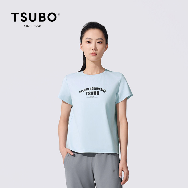 TSUBO季节印花图案短袖T恤女款
