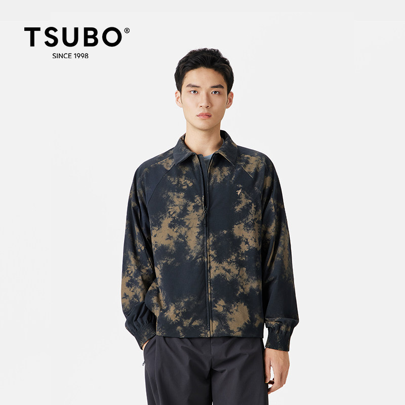 TSUBO翻领梭织夹克外套