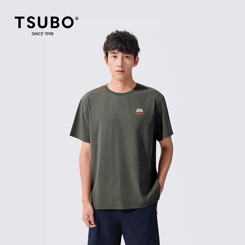 TSUBO男款季节印花图案短袖T恤