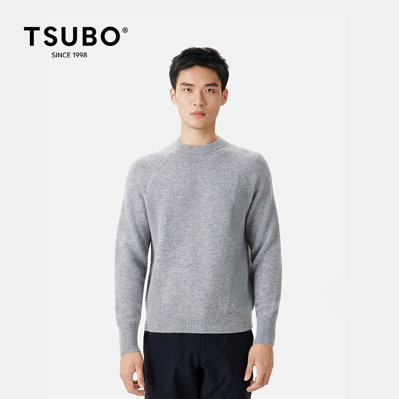 TSUBO百搭圆领毛衣上衣
