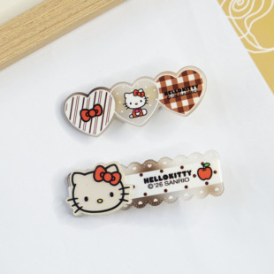 三丽鸥HelloKitty可爱发夹高颜值甜美可爱少女心百搭侧边鸭嘴甲