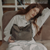 molecule新款 the pleasure 漫游包30牛皮单肩斜挎老钱风大容量