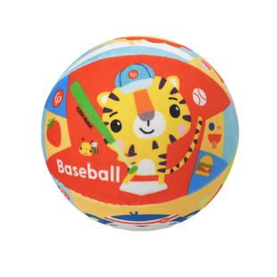 费雪专业静音球不掉渣婴儿四代布套皮球儿童拍拍球宝宝玩具球室内