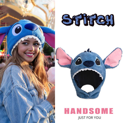 迪斯尼星际宝贝史迪奇毛绒保暖帽