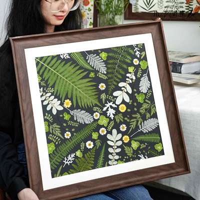 植物押花装饰相框复古自然