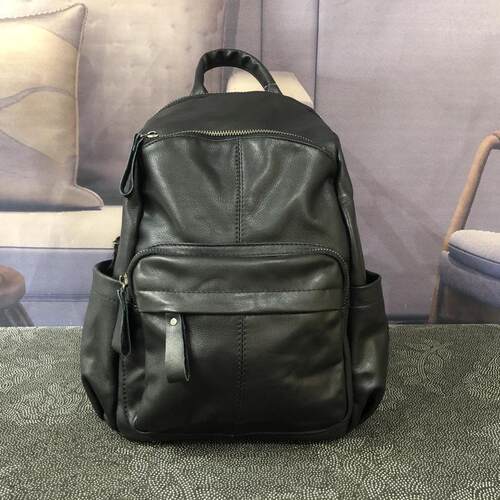 头层牛皮背包双肩包软皮