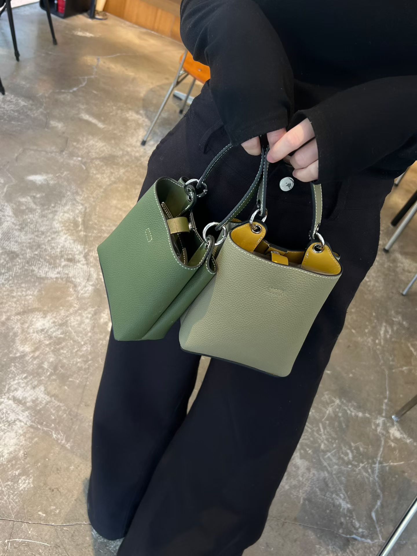 小众百搭时尚牛皮女手机包百搭