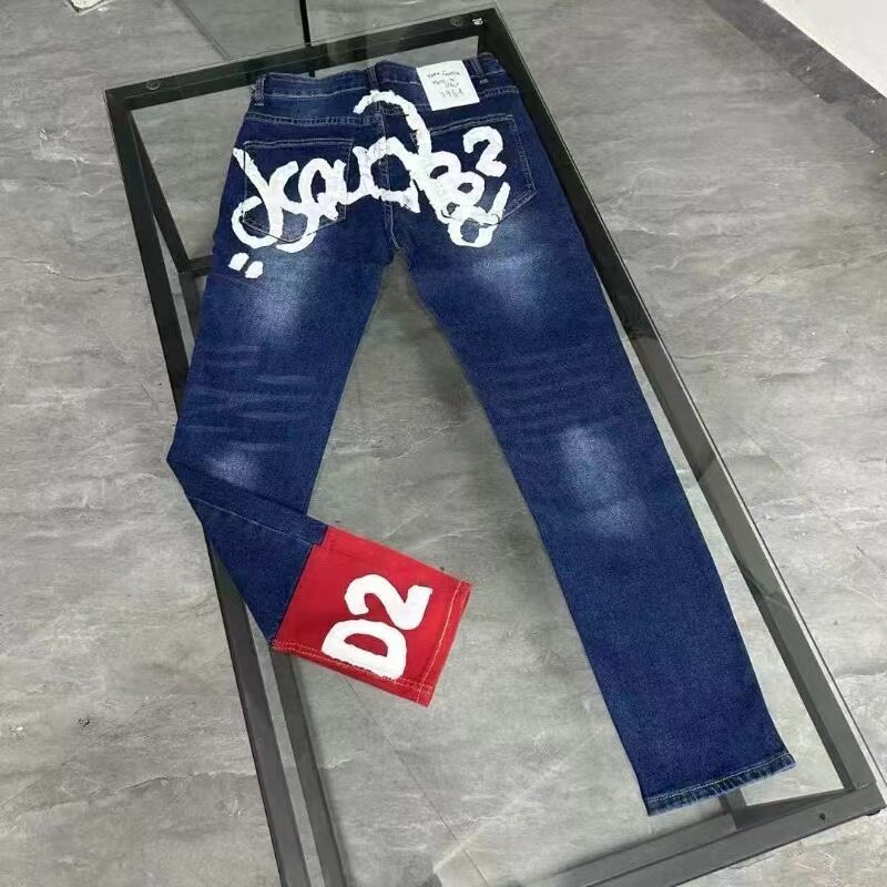 2026新款D2轻奢机车朋克男牛仔裤