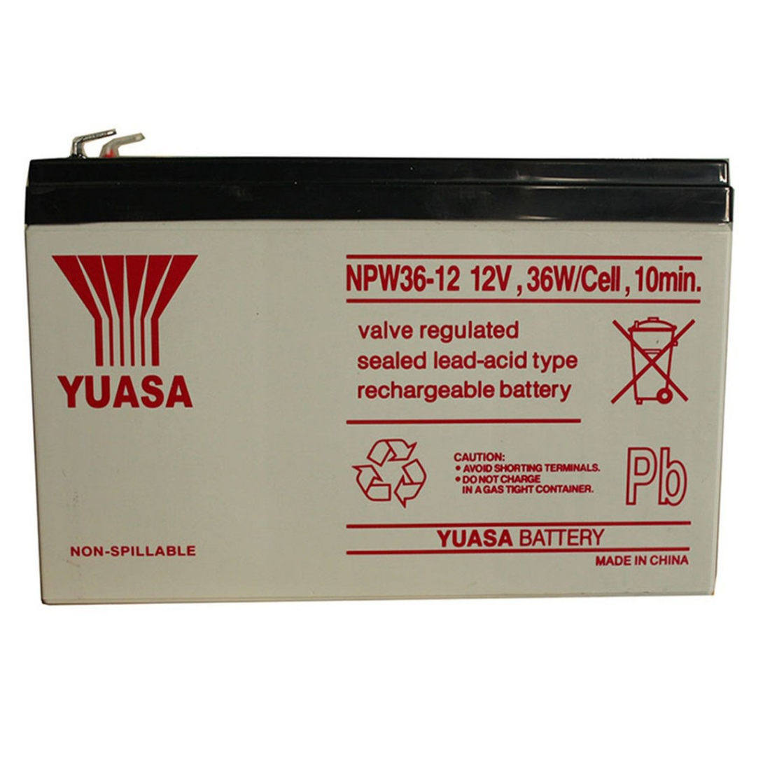 YUASA汤浅NP7-12NPW36-12 NPW45-12V7.2ah消防主机电梯松闸蓄电池