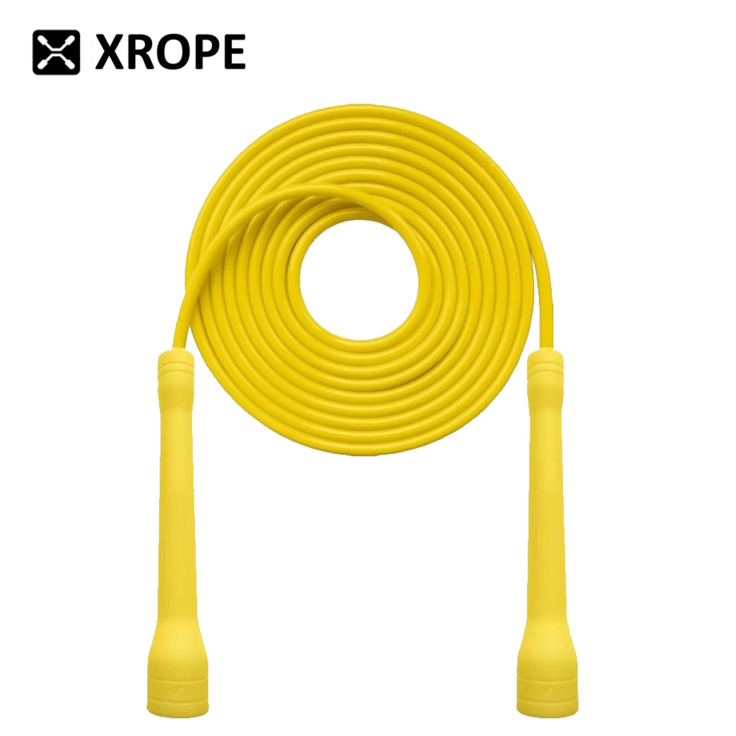 XROPE防滑槽短柄常温15℃以上用5mm胶绳中考双摇速度跳绳减肥