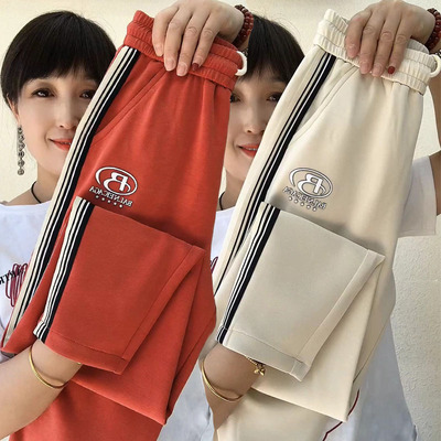 高腰韩版休闲裤长裤显瘦百搭