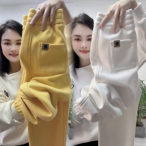 纯棉灯笼裤春季百搭高腰九分裤女