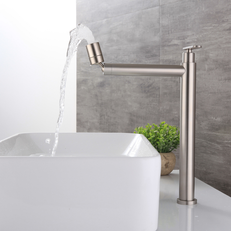 卫生间加长不锈钢水龙头