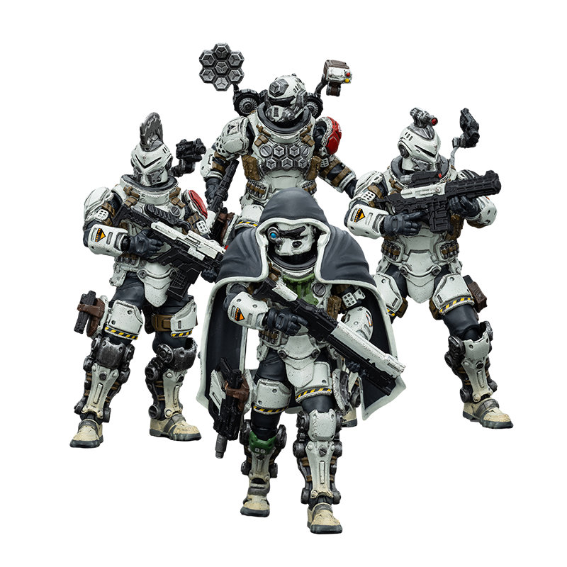 JOYTOY暗源悲怆远征军-第九军团突击连队-四人组1:18可动兵人模玩