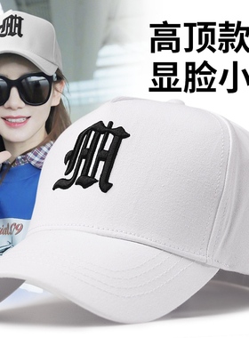 韩版帽子女秋冬时尚百搭白色棒球帽大头围适合圆脸显脸小鸭舌帽男