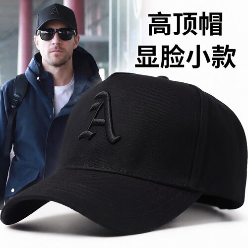 明星同款显脸小高顶大头围棒球帽
