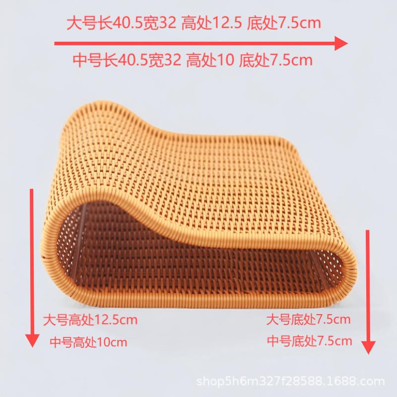 夏凉枕头护颈椎硬枕中空透气仿藤手工编织午休趴睡靠枕家用可厂家